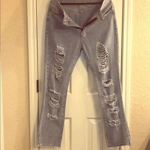 Flare leg fashion jeans